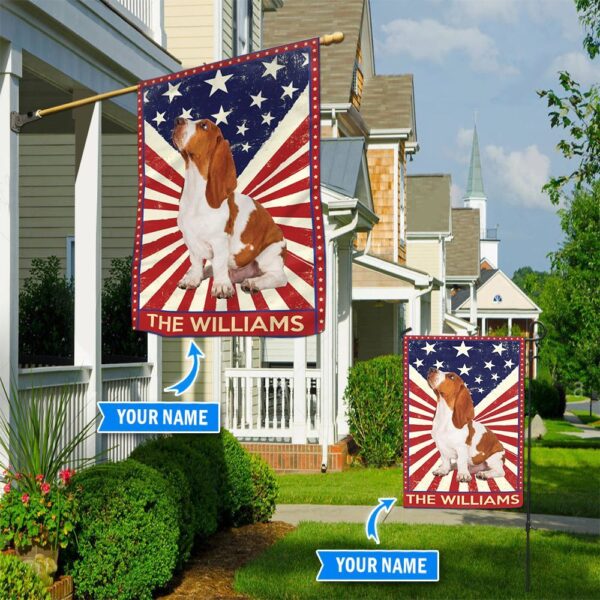 Basset Hound Custom Flag – Garden Dog Flag – Dog Flag For House