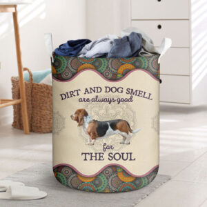 Basset Hound Dirt And Smell Laundry Basket Dog Laundry Basket Mother Gift Gift For Dog Lovers 1
