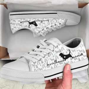 Basset Hound Low Top Shoes –…