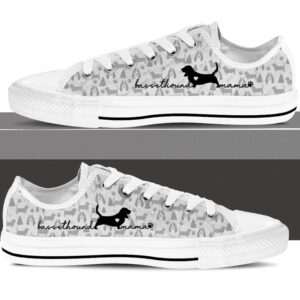 Basset Hound Low Top Shoes Sneaker For Dog Walking Dog Lovers Gifts for Him or Her 3