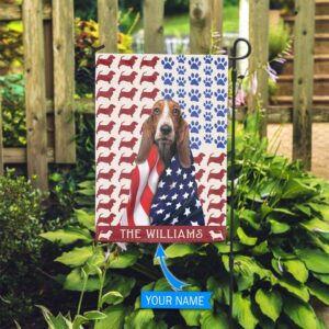 Basset Hound Personalized Flag Garden Dog Flag Custom Dog Garden Flags 3