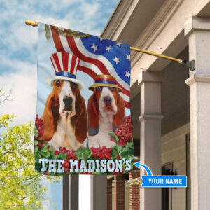 Basset Hound Personalized Flag Garden Dog Flag Dog Flag For House 2