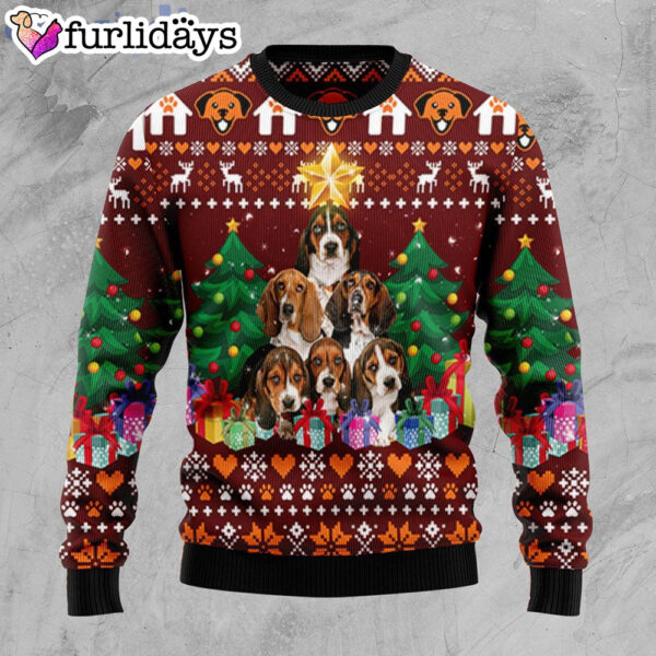 Basset Hound Pine Tree Dog Lover Ugly Christmas Sweater –  Christmas Gift For Pet Lovers