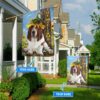 Basset Hound Sunflower Personalized Flag – Garden Dog Flag – Personalized Dog Garden Flags