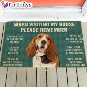 Basset Hound s Rules Doormat Funny Doormat Gift For Dog Lovers 1