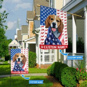Beagle America Personalized Flag – Garden…