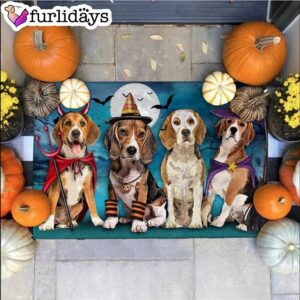 Beagle Costume Party Halloween Doormat Xmas Welcome Mats Gift For Dog Lovers 1