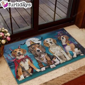 Beagle Costume Party Halloween Doormat Xmas Welcome Mats Gift For Dog Lovers 2
