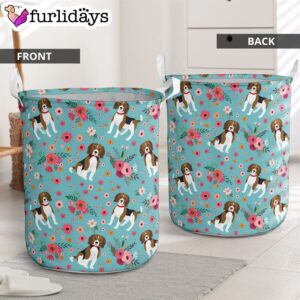 Beagle Flower Laundry Basket Dog Laundry Basket Mother Gift Gift For Dog Lovers 2