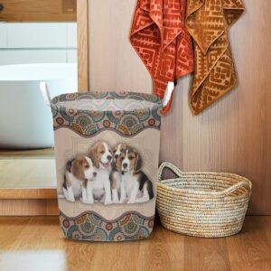 Beagle In Mandala Pattern Laundry Basket Dog Laundry Basket Mother Gift Gift For Dog Lovers 1