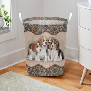 Beagle In Mandala Pattern Laundry Basket Dog Laundry Basket Mother Gift Gift For Dog Lovers 2