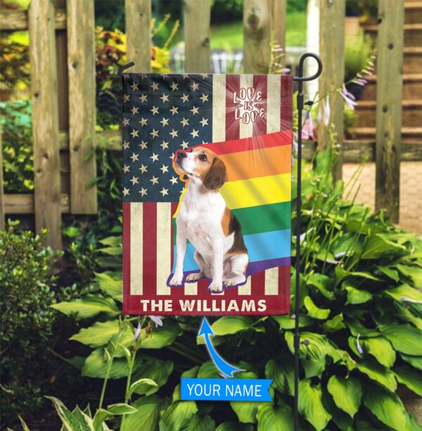 Beagle Lgbt Personalized Flag – Garden Dog Flag – Dog Flag For House