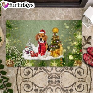 Beagle Merry Christmas Doormat – Xmas…