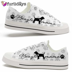 Beagle Paws Pattern Low Top Shoes…