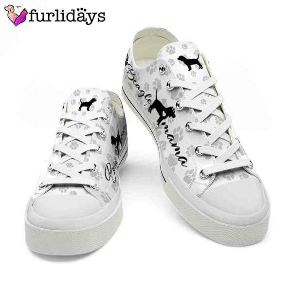 Beagle Paws Pattern Low Top Shoes  – Happy International Dog Day Canvas Sneaker – Owners Gift Dog Breeders