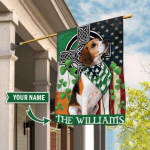 Beagle Personalized Flag Custom Dog Flags Dog Lovers Gifts for Him or Her 2