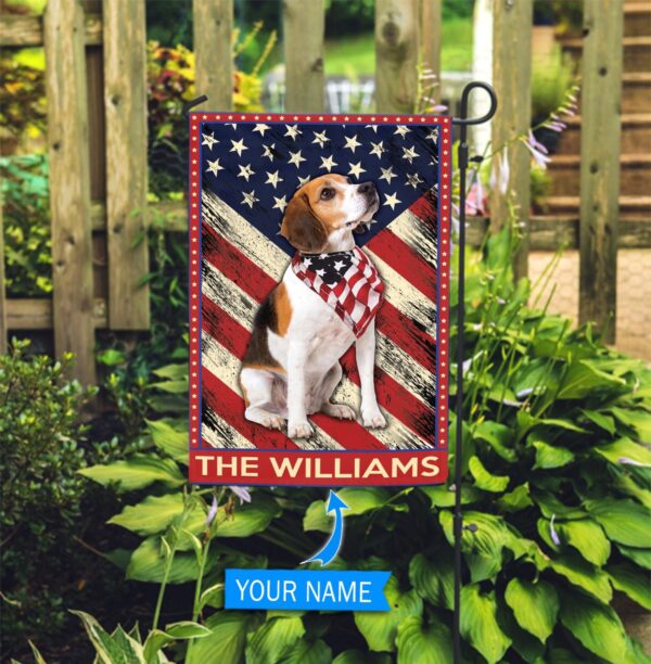 Beagle Personalized  Flag – Garden Dog Flag – Dog Flag For House