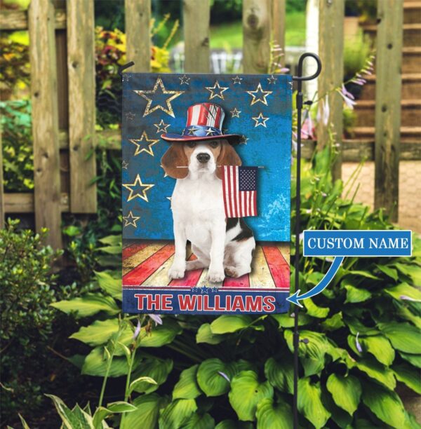 Beagle Personalized Garden Flag – Garden Dog Flag – Custom Dog Garden Flags