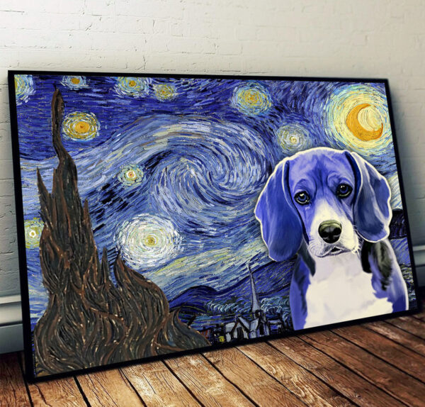 Beagle Poster & Matte Canvas – Dog Wall Art Prints – Painting On Canvas