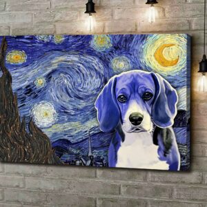 Beagle Poster Matte Canvas Dog Wall Art Prints Painting On Canvas 2