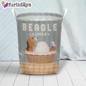 Beagle Wash And Dry Laundry Basket Dog Laundry Basket Mother Gift Gift For Dog Lovers 2