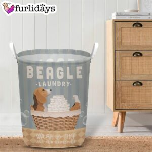 Beagle Wash And Dry Laundry Basket Dog Laundry Basket Mother Gift Gift For Dog Lovers 3