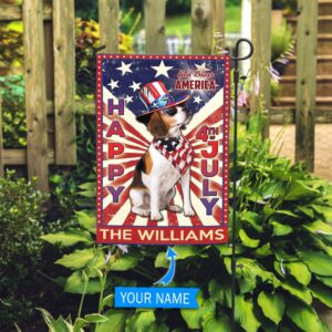 Beaglel God Bless America 4th Of July Personalized Flag Garden Dog Flag Dog Flag For House 3