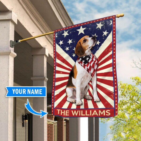 Beaglel Personalized Garden Flag-House Flag – Garden Dog Flag – Dog Flag For House