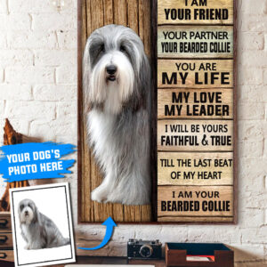 Bearded Collie Personalized Poster Canvas Dog Canvas Wall Art Dog Lovers Gifts For Him Or Her 3