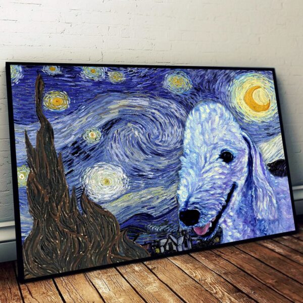 Bedlington Terrier Poster & Matte Canvas – Dog Wall Art Prints – Canvas Wall Art Decor