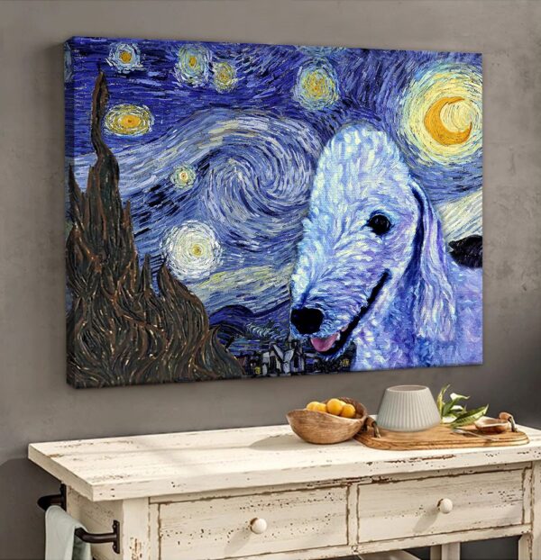 Bedlington Terrier Poster & Matte Canvas – Dog Wall Art Prints – Canvas Wall Art Decor