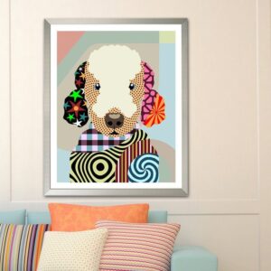 Bedlington Terrier Poster Matte Canvas Poster To Print Gift For Dog Lovers 1