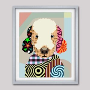 Bedlington Terrier Poster Matte Canvas Poster To Print Gift For Dog Lovers 3