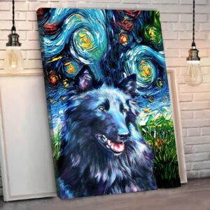 Belgian Shepherd Dog Poster Matte Canvas Dog Canvas Art Poster To Print Gift For Dog Lovers 2