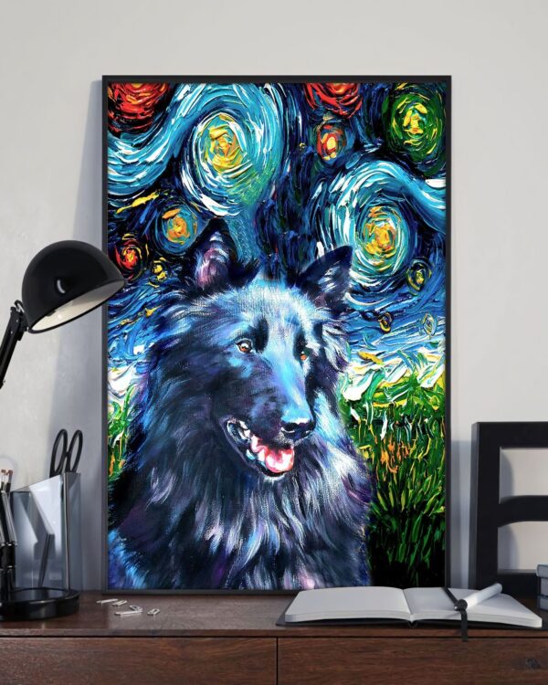 Belgian Shepherd Dog Poster & Matte Canvas – Dog Canvas Art – Poster To Print – Gift For Dog Lovers