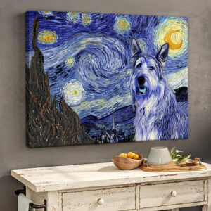 Berger Picard Poster Matte Canvas Dog Wall Art Prints Painting On Canvas 2