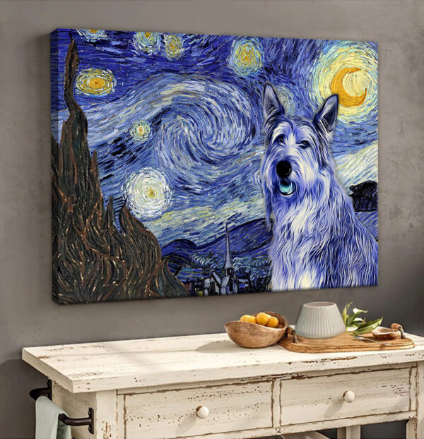 Berger Picard Poster & Matte Canvas – Dog Wall Art Prints – Painting On Canvas