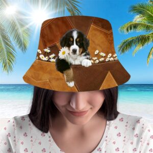 Bernese Mountain Bucket Hat Hats To Walk With Your Beloved Dog A Gift For Dog Lovers 2 pzgj5w