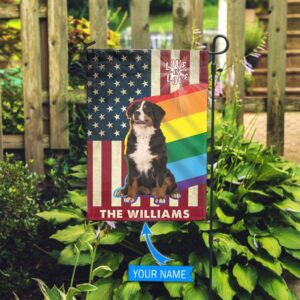 Bernese Mountain Dog Lgbt Personalized Flag Garden Dog Flag Dog Flag For House 2