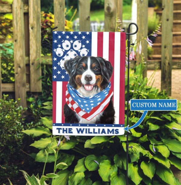 Bernese Mountain Dog Personalized Garden Flag – Garden Dog Flag – Custom Dog Garden Flags – Dog Gifts For Owners