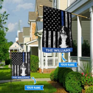 Bernese Mountain Dog Police Personalized Flag…