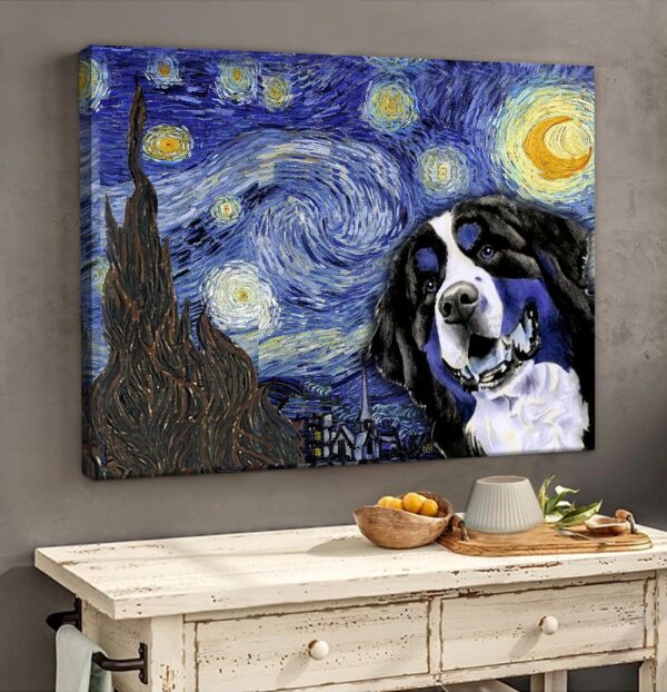 Bernese Mountain Dog Poster & Matte Canvas – Dog Canvas Art – Poster To Print – Gift For Dog Lovers