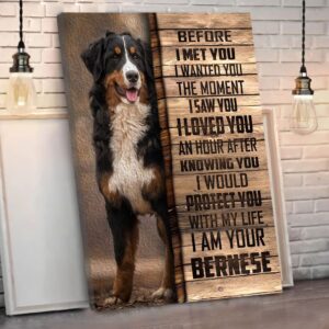 Bernese Mountain Matte Canvas Dog Wall Art Poster To Print Housewarming Gifts 1