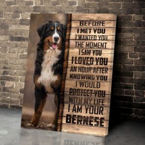 Bernese Mountain Matte Canvas Dog Wall Art Poster To Print Housewarming Gifts 4