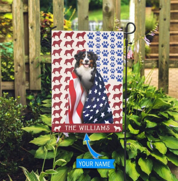 Bernese Mountain Personalized Flag – Garden Dog Flag – Custom Dog Garden Flags