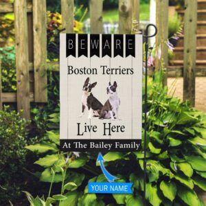 Beware Boston Terriers Live Here Personalized…