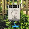 Beware West Highland White Terriers Live Here Personalized Flag – Garden Dog Flag – Personalized Dog Garden Flags