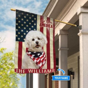 Bichon Fris C3 A9 God Bless America Personalized Flag Garden Dog Flag Dog Flag For House 3