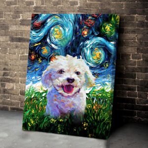 Bichon Fris C3 A9 Poster Matte Canvas Dog Canvas Art Poster To Print Gift For Dog Lovers 4