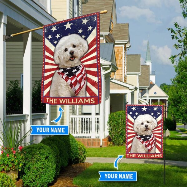 Bichon Frise´ Personalized Flag – Garden Dog Flag – Dog Flag For House